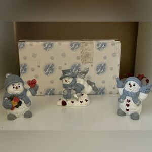 Encore SNOW BUDDIES Valentines Figurines Set of 3
